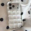 Нишевый жемчужно-белый чехол-пузырь для iPhone 16/17 Pro Max, совместим с новыми 14/15