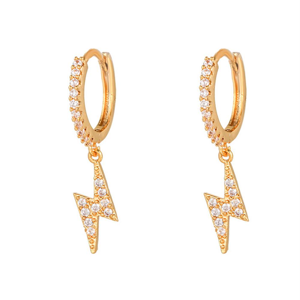 Новый дизайн, нержавеющая сталь, кубический цирконий, цепочка, кольцо, серьги для женщин, кулон, звезда, луна, хрящ, серьги для пирсинга