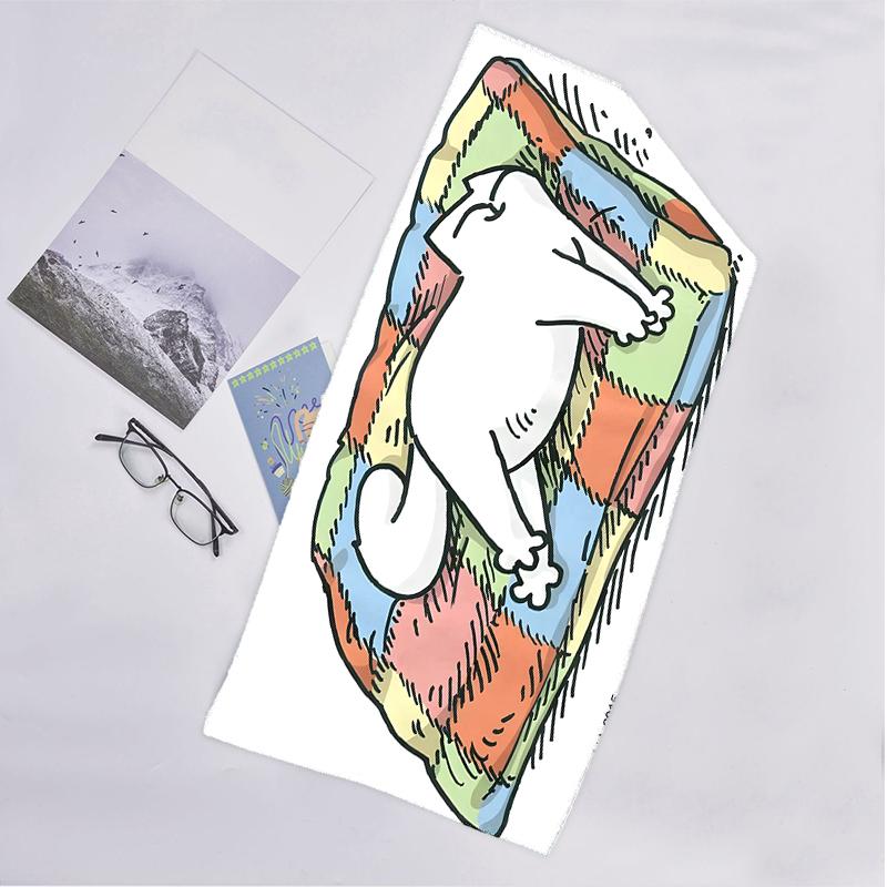 Simon'S Cat Fashion Beach Towel: Ideal for Summer Adventures Soft, absorbent and quick drying suitable for swimming and bathing