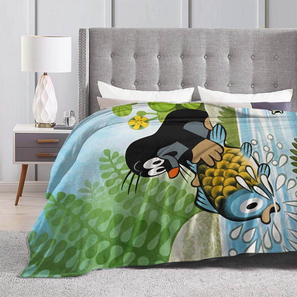 Czech Cartoon Krtek Mole Blanket Soft Cozy Bedding Throws Spring Girl Couch Bed Travel Car Bedspread