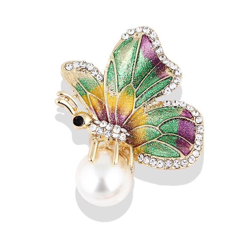Брошь-бабочка Мини-брошь Ювелирное изделие Корсаж Булавки для пальто Универсальные Маленькие значки на лацкан Пуговицы для воротника рубашки Женская брошь Ювелирное изделие