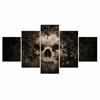 5Pcs Gothic Skull Abstract Canvas Picture Wall Art Decor Pictures Poster HD Print No Framed 5 Pieces Paintings Room Decor