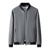 Spring and Autumn Men's Business Casual Versatile Breathable Warm Solid Color Stand-Up Collar Wool Jacket Short Jacket
