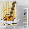 Cartoon G-Gudetama Shower Curtain Waterproof Polyester Fabric Paint Colorful Bath Curtains Home Bathroom Decor Curtain With Hook
