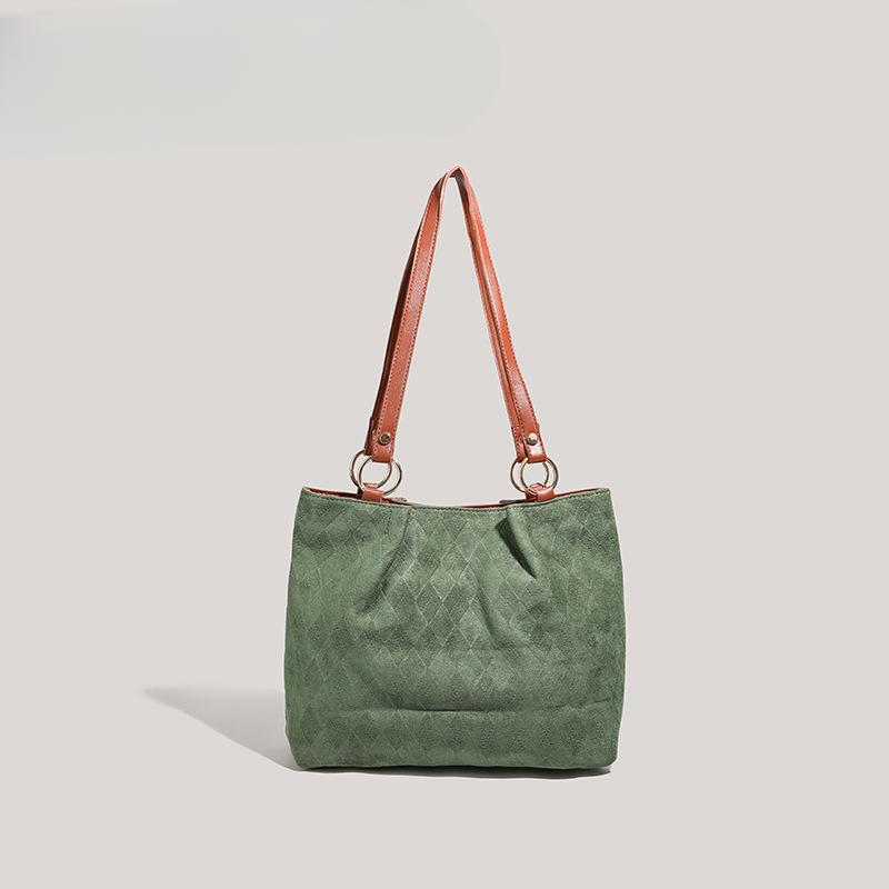 Сумка женская осенне-зимняя сумка-тоут для поездок на работу, текстурированная сумка через плечо в стиле ретро, женская повседневная сумка