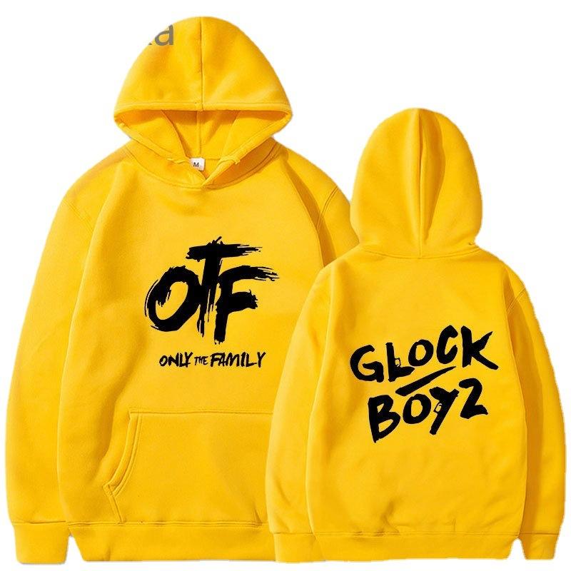 Мужское худи с принтом букв OTF, уличный стиль, унисекс для пар, взрослое, осень-зима, комичный узор