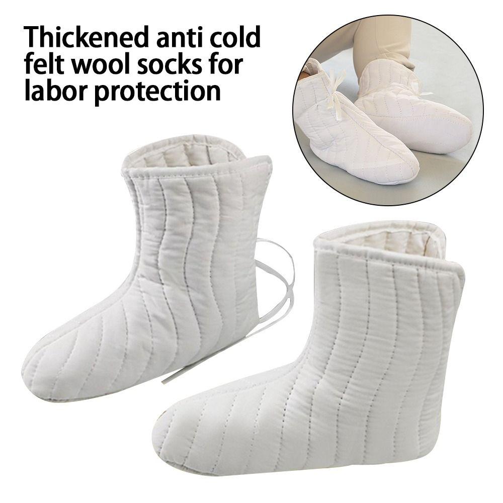 Хлопковые носки средней длины с шнурками, носки для сна, носки для защиты труда, зимний сезон