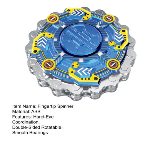 Спиннер на кончике пальца Координация рук и глаз Плавные подшипники Двусторонний вращающийся Механический звуковой эффект Игрушка для снятия стресса