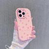 Светло-розовый чехол с цветочным принтом для iPhone 17/16 Pro Max и 15/14/13 Pro