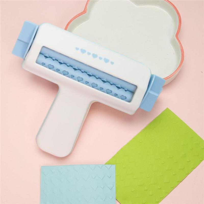 Текстурный ролик Инструмент для гофрирования бумаги Эмбоссирование бумажного рулона Для изготовления волнообразного гофрировщика бумаги Любовный стиль