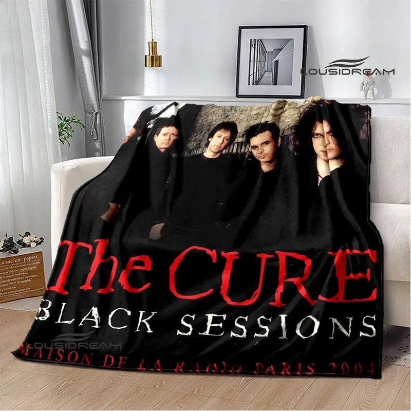 Рок-группа The cure Печатные одеяла Плед для пикника Теплые фланелевые одеяла Мягкое и удобное одеяло постельное белье Подарок на день рождения