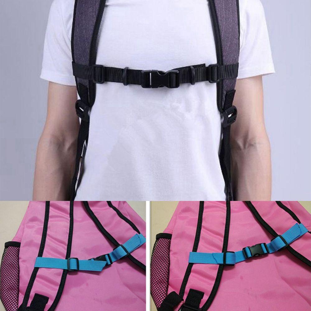 Dual Release Buckle Bag Parts Accessories Fixed Belt Straps Non-slip Buckles Nylon Sternum Strap