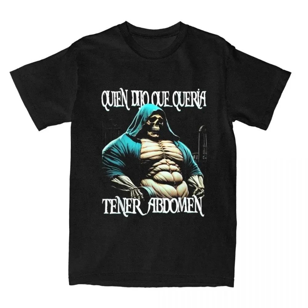 Fitness T-shirt Calacas Chidas Gym Fitness Con Frases Sarcasticas T-shirt Men Women Retro Tees Tops Streetwear Casual Unisex