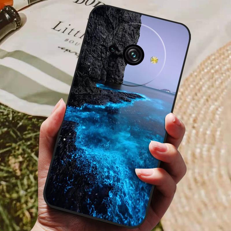 Чехлы для Oukitel C59 Pro Мягкий чехол Милый принт с кошкой Силиконовый чехол для Oukitel C59 Pro Чехол Oukitel C59Pro Полностью защитный Funda