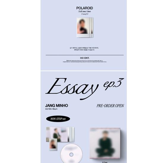 Jang Minho - Mini 3rd [Essay Ep.3] (Non-stop Version) Release Date: 2024.11.29