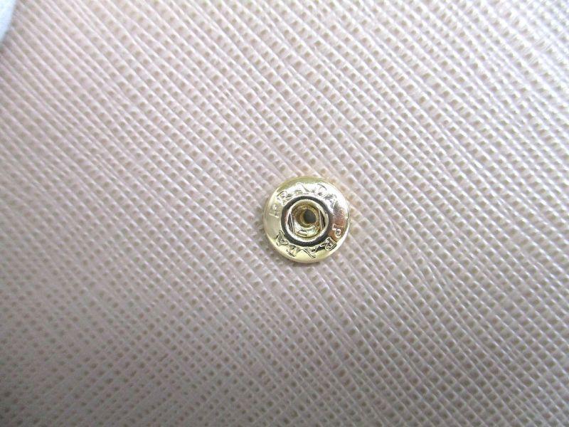 Authentic PRADA Sand Light Blue Leather Small Saffiano and smooth leather wallet #a066 Open box