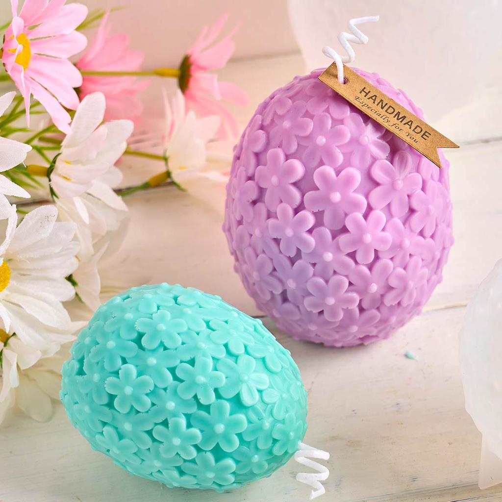 Катерантус Шар Силиконовая Форма для Свечей DIY Пасхальная Резьба Цветок Яйцо Поделка Изготовление Мыла Гипс Смола Формы для Заливки Домашний Декор