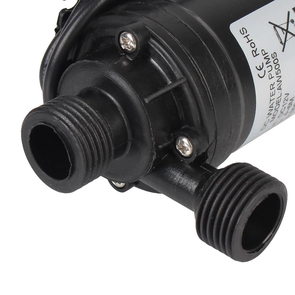 Ультратихий DC 12V 24V Домашний 800 л/ч Портативный Бесщеточный Двигатель Погружной Водяной Насос 5M для Системы Охлаждения Фонтанов Нагревателя Мини