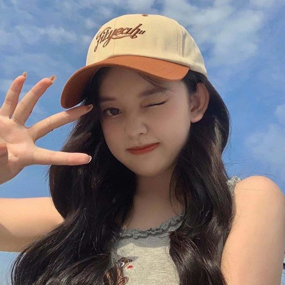 Adjustable Letter Embroidery Baseball Cap Sunscreen Summer Sunshade Hats Unisex Peaked Cap Sports