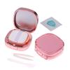 Refillable Air Cushion Compact - Square Empty Makeup Case with Mirror & Sponge for Cosmetics