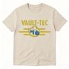 Графическая футболка Vault Tec Унисекс Женская одежда Мода Винтажные футболки Хлопок Повседневные Оверсайз Футболки с коротким рукавом Уличная одежда