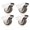 4Pcs Mini Silent Ball Bearing 1'' Small Casters Wheels Fixed Caster Wheels Cabinet Trundle