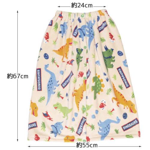 Skater Water Absorbent Quick Dry Rolled Towel Dinosaur TOP1-A