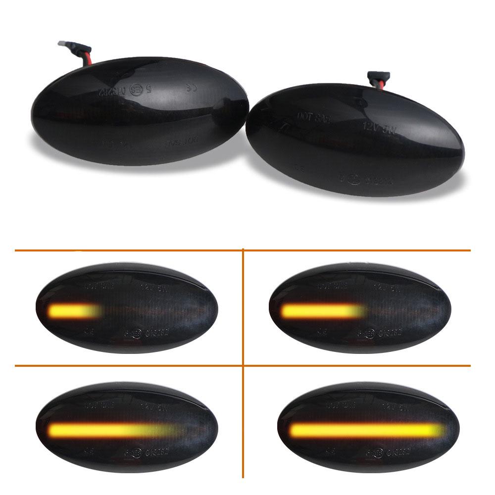 2 шт. светодиодный динамический боковой габаритный указатель поворота для Nissan NV200 NV400 NP300 Leaf Juke Qashqai Micra Cube Note Dualis March