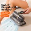 Пылесос для кровати, 12 кПа, сильное всасывание, низкий уровень шума, УФ-свет, средство для удаления клещей, высокочастотное избиение, эргономичный ручной пылесос для глубокой очистки диванов, домашних животных
