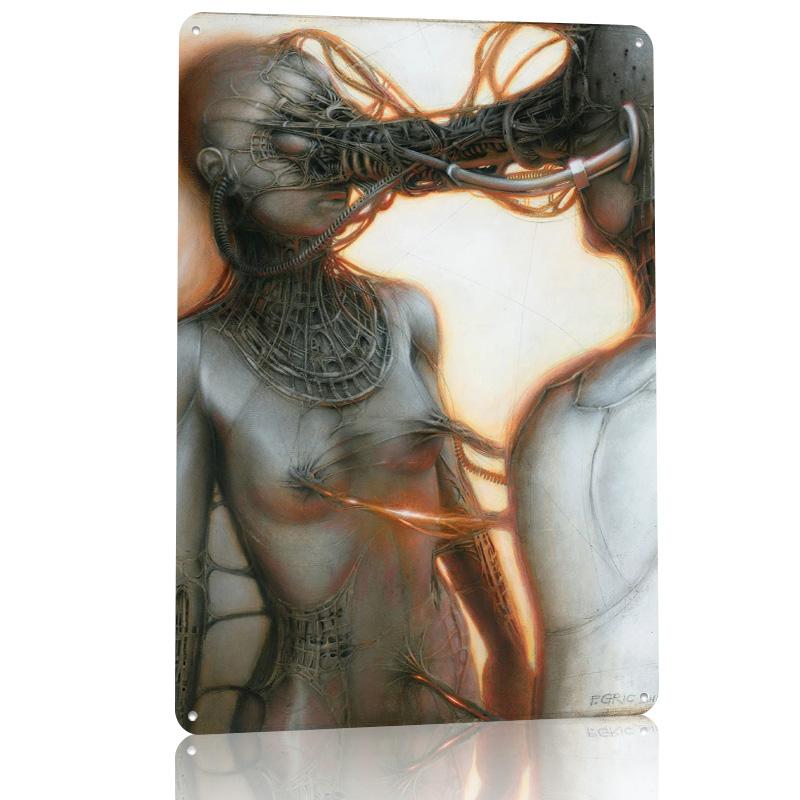 Synchronization II D Printed Texture Poster Personalized Wall Art Retro Metal Tin Signs for Interior Decoration Living Room
