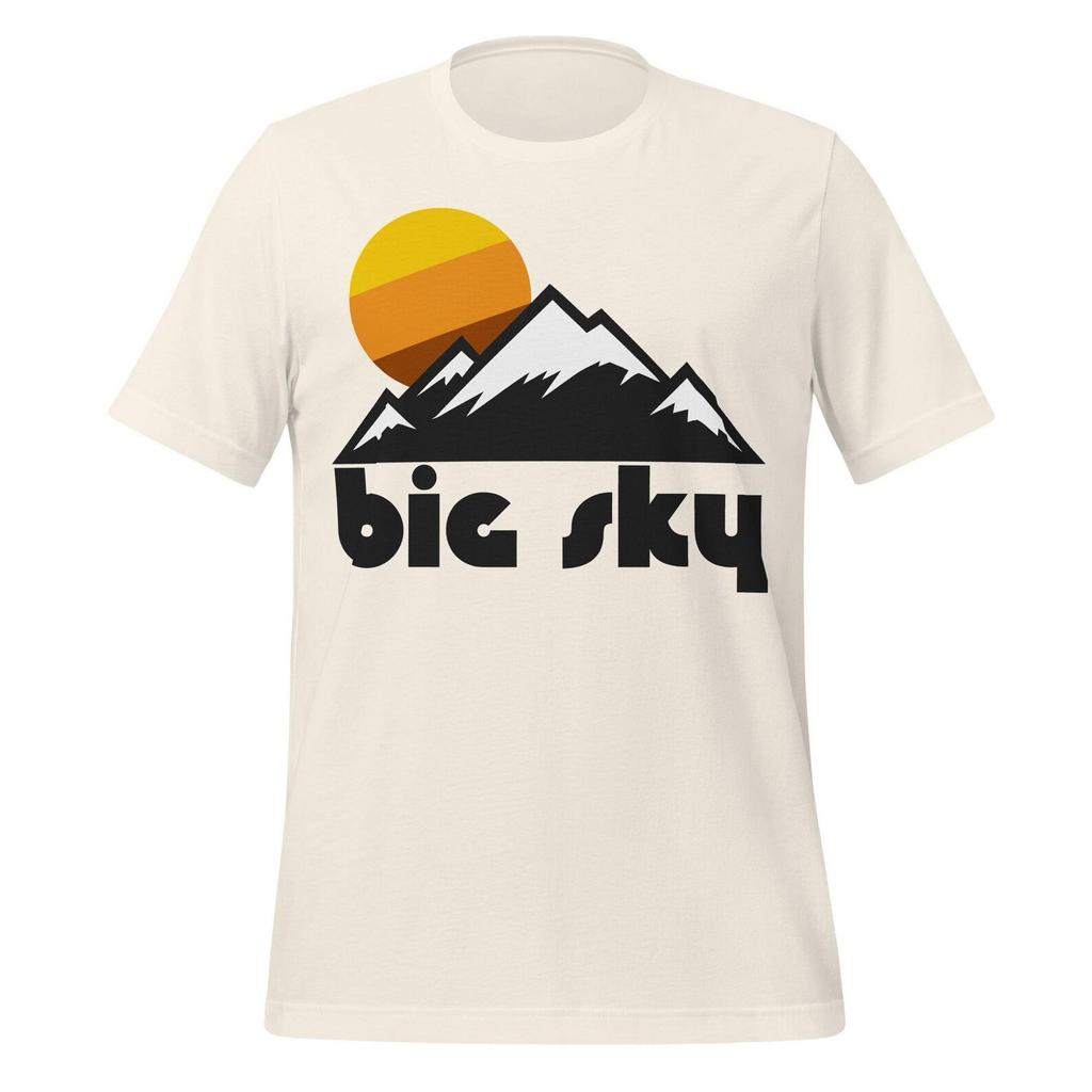 Big Sky Montana T-Shirt: Retro Travel Souvenir - 100% Cotton
