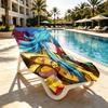 Saint Seiya Print Beach Towel Design, Soft, Lightweight. for Home Bathroom, Spa, Pool, Yoga, Surfing, Camping, Gift for Family, Friend