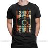 Мужская винтажная футболка с принтом 'Shoot People Photographer' Новинка 100% хлопок Футболка с коротким рукавом T
