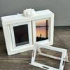 Rotating Photo Frame Page-Turning 12-Card Holder Picture Frame 360-Degree Rotate And Turn