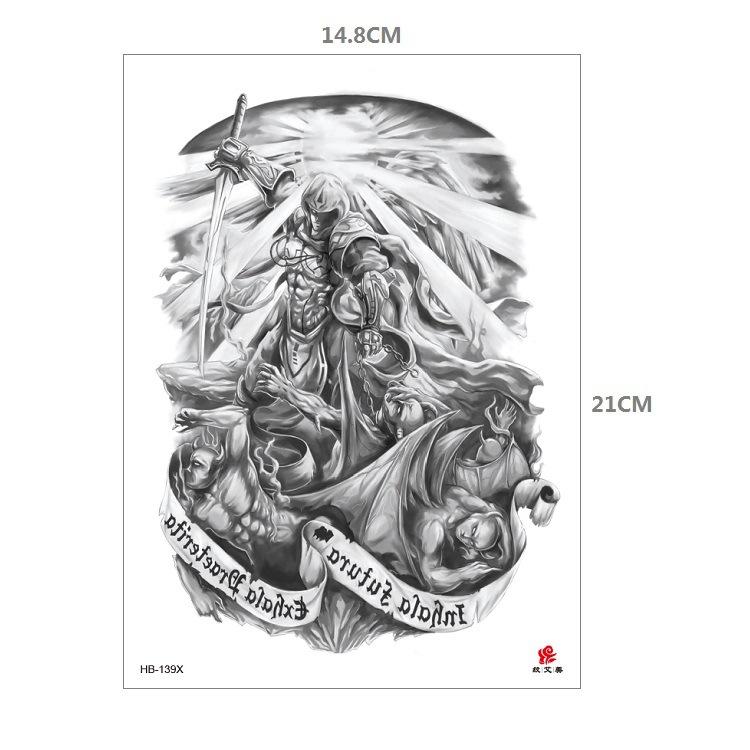 Наклейка с рисунком животного, тигр, лев, леопард, половина руки, рисунок Hb, набор для переноса воды, имитация наклейки