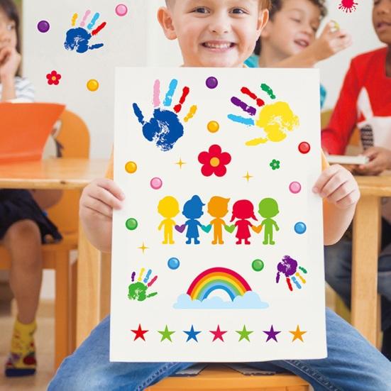 1 шт./1 комплект, красивая защита от слез, создание жизненной силы, сильная липкость, брызги, Радуга, наклейка для детской комнаты, товары для дома, детский сад