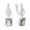 Серебряные серьги с мистик топазом 3.175ct (2191247)