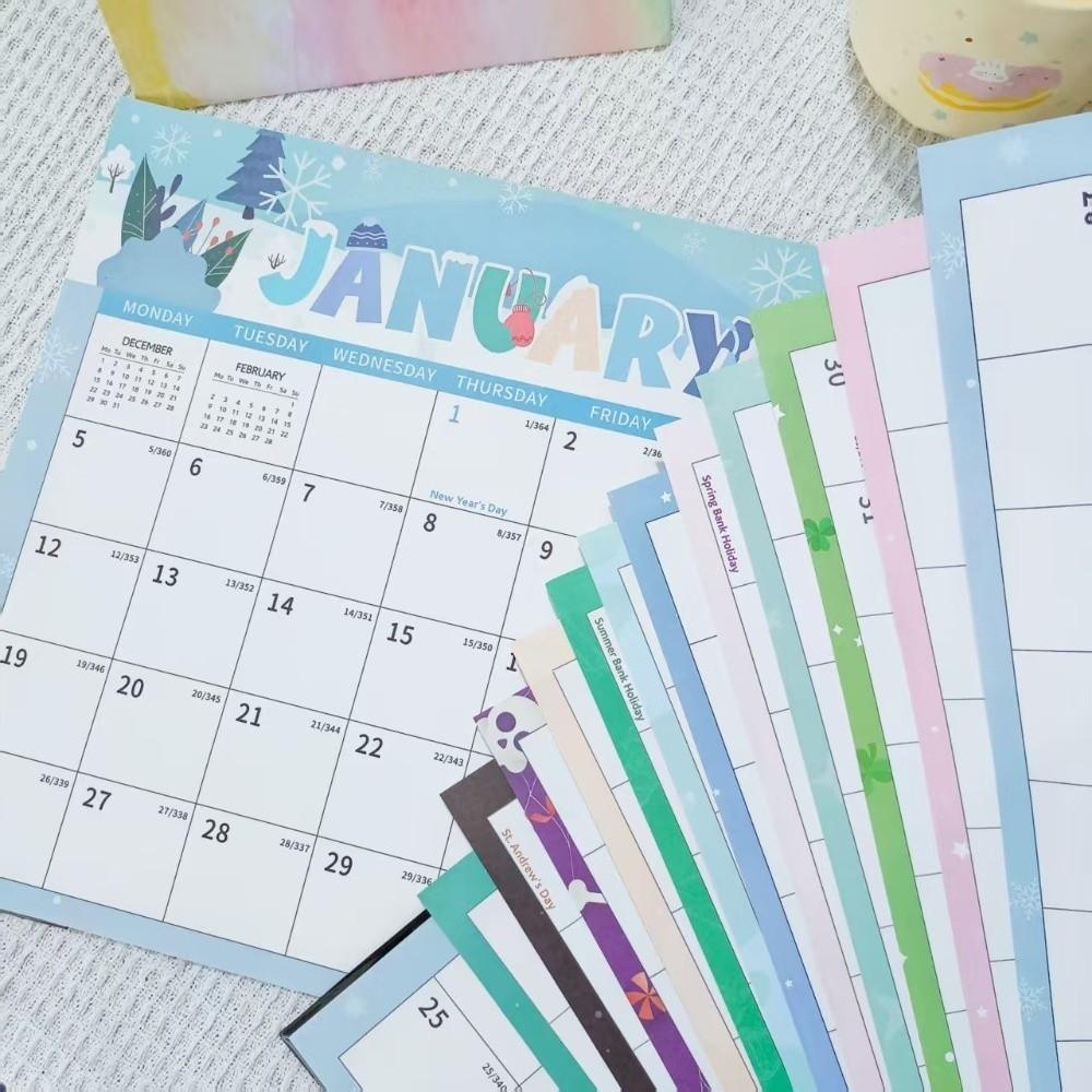 Removable 2027 Magnetic Fridge Calendar 18 Monthly Magnetic Notepad Calendar Living Room