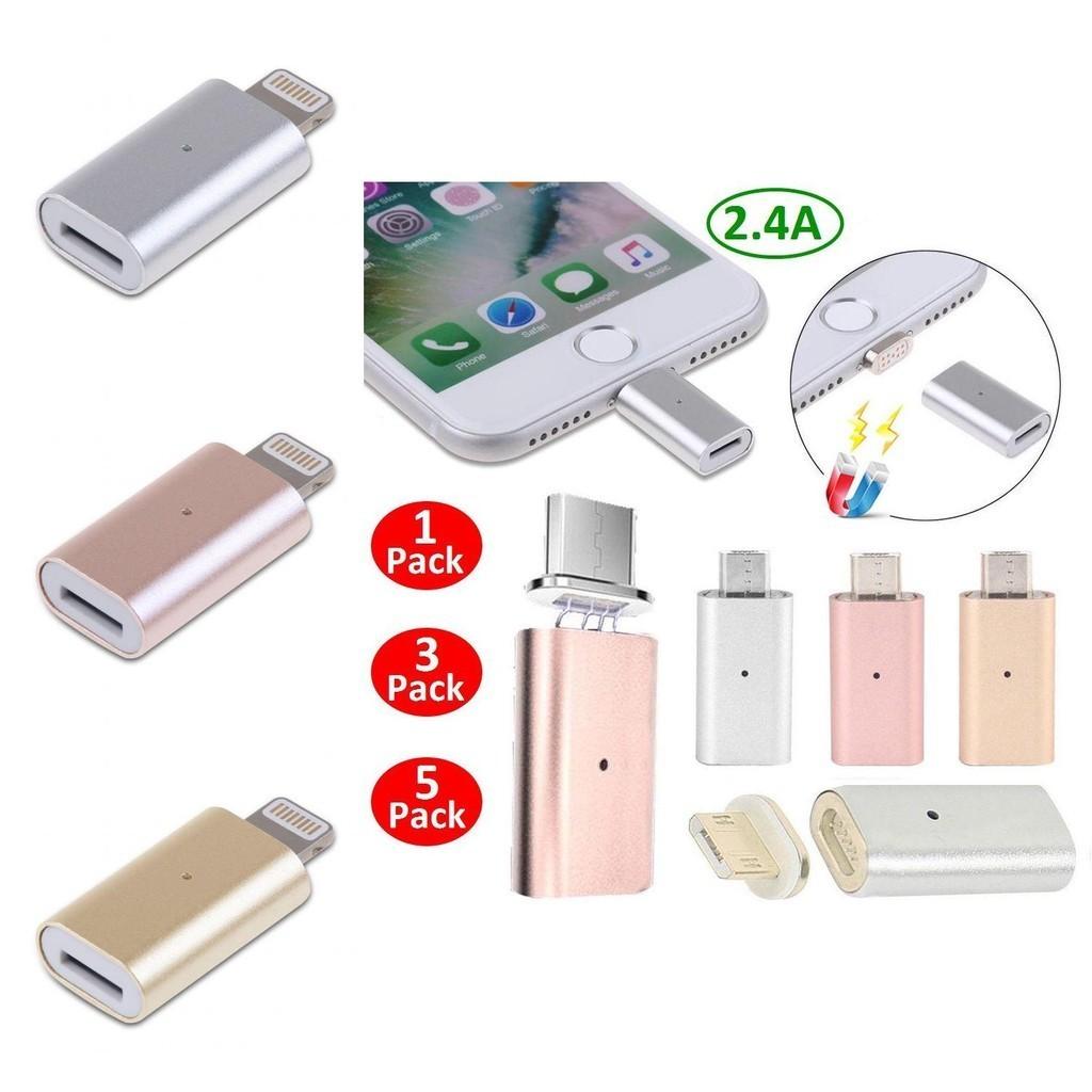 Charger Magnetic Quick Transfer Conventer Adapter For Iphone 5 Se 6 6s Plus 7