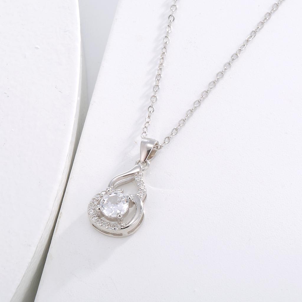 Ожерелье из тыквы из серебра 925 пробы, Женский кулон Guochao с цирконием, темперамент, элегантная цепочка на ключицу Fulu, легкая, роскошная, ювелирная мода