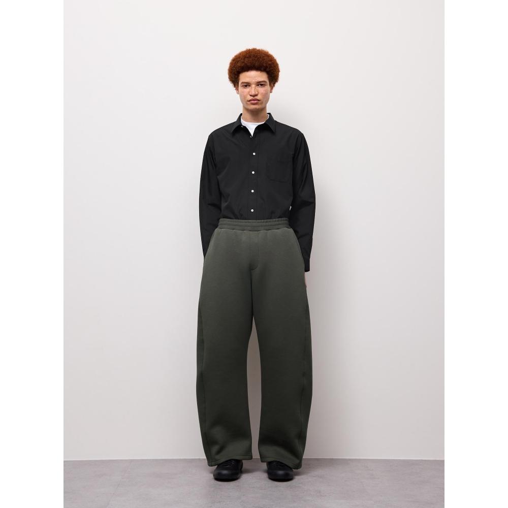 GU by Uniqlo Гладкие Потовые 3D Штаны-Бочонки Удлиненные