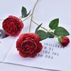 Western Ranunculus Asiaticus Faux Flower Arrangements With Embossed Craft For Event Decor