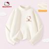 Hello Kitty Girls' Fleece-Lined Base Layer Shirt, Children's Long-Sleeve T-Shirt, Thermal Top in Pink, Stylish Inner Wear