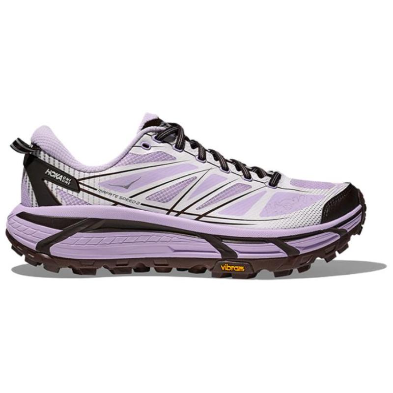 HOKA ONE ONE Mafate Speed 2 Running Shoes Unisex Low top Iris Purple/White Sneakers 1126851-ISF