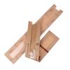 10Pcs Oil Proof Kraft Paper Long Bread Bags With Transparent Window Baguette Baking Packaging Bags For Birthday Party Event