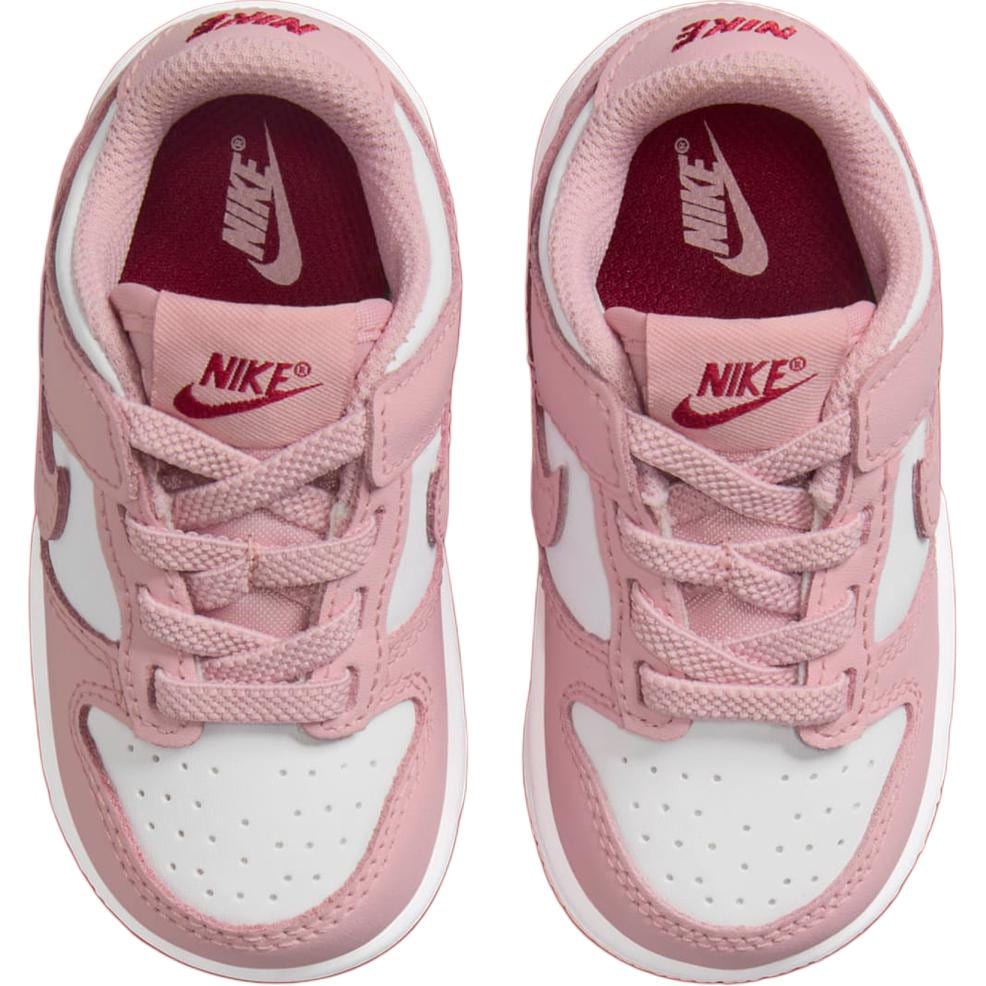 Nike Кроссовки Dunk износостойкие износостойкие низкие для малышей розово-белые для младенцев и малышей HV0929-100