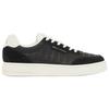 Armani Exchange Cow Split Leather Patchwork Embossed Low Top Lace-Up Sneakers 2.5cm Men sneakers Black XM002630AF22754MC024
