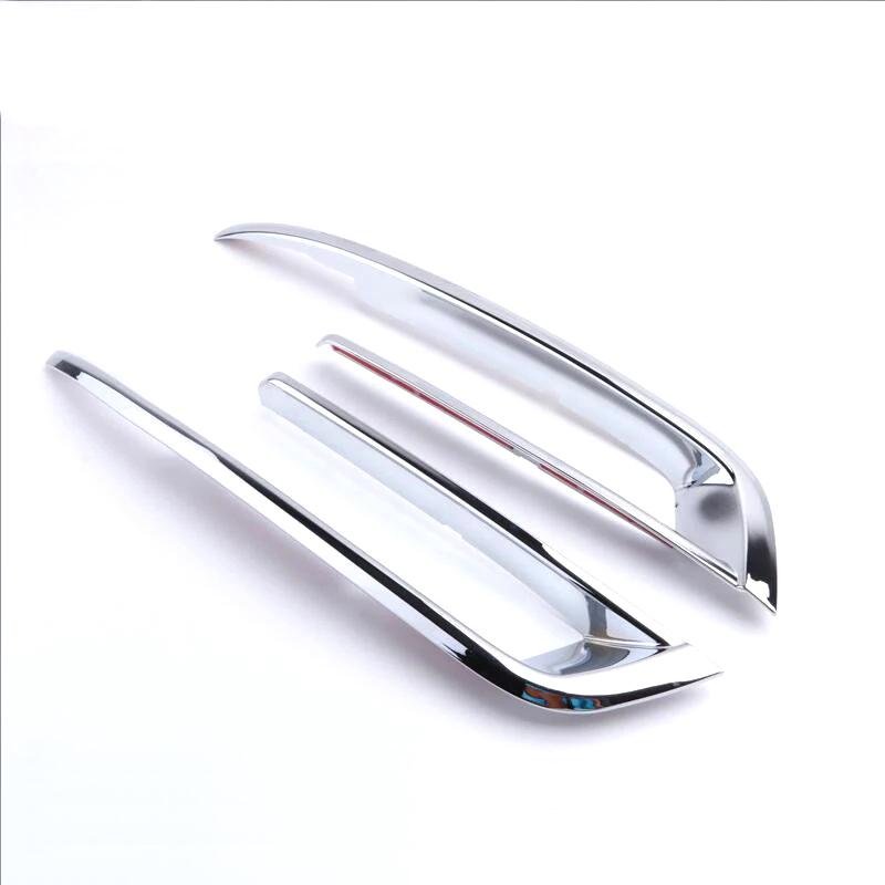 Accessories for BMW 5 Series F10 F18 chrome plated car styling front fog lamp frame modification head fog lamp cover decorative
