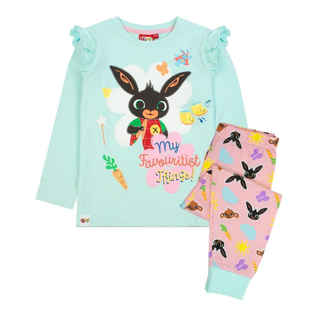 Bing Bunny Girls Characters Long-Sleeved Pajamas Set