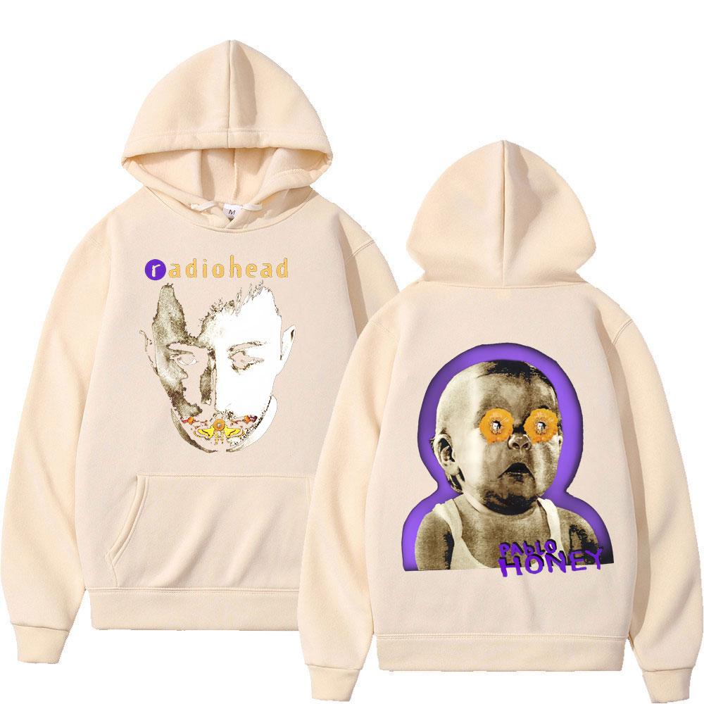 Rock Band Radiohead Pablo Honey Hoodies Women Clothing Fashion Gothic Punk Pullovers Long Sleeves Sweatshirts Streetwear